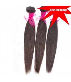 DHL Free Shipping 100% Virgin Straight Human Hair Weaves 2 Bundle Deals / 3 Bundle Deals